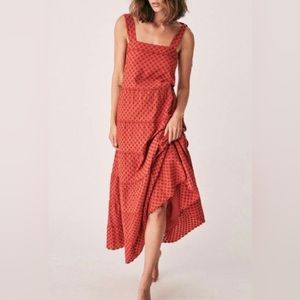 Sézane Robe Annie Maxi Dress in Sienne (US Size 6)